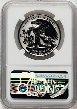 2022-W Palladium Eagle 1 oz REV ER Blue NGC PF70