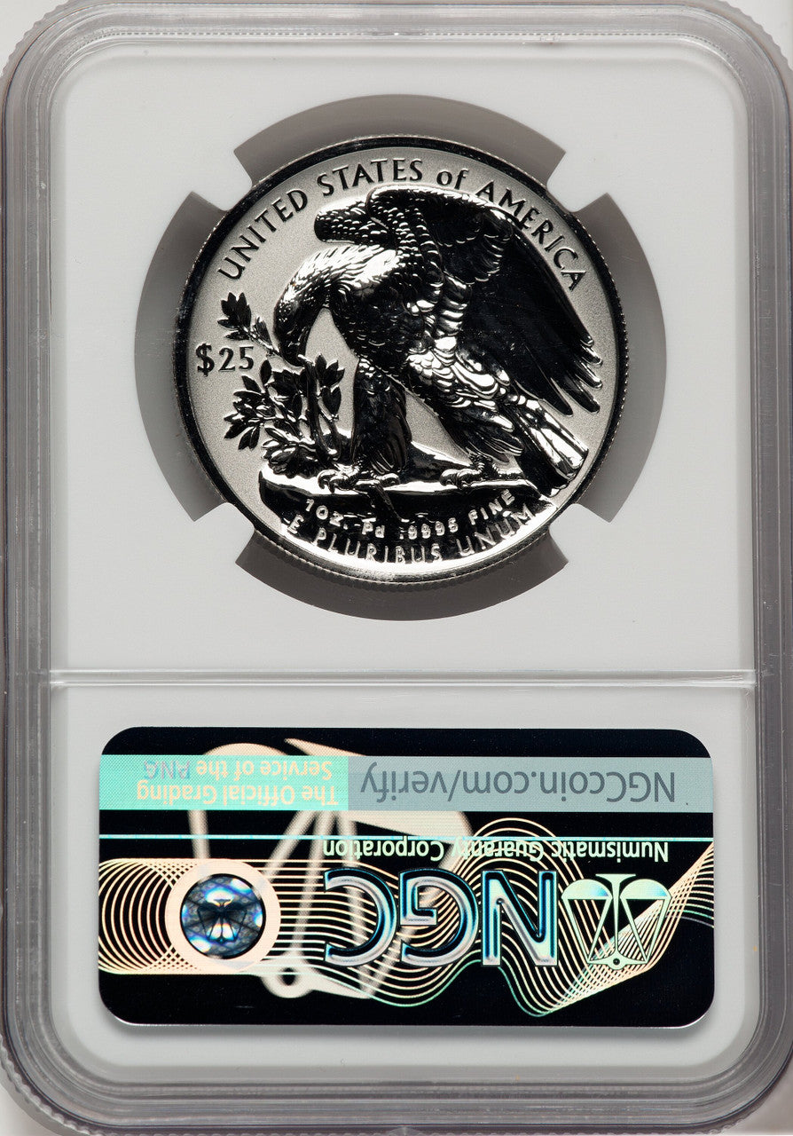 2019-W Palladium Eagle 1 oz REV Palladium Label NGC PF70