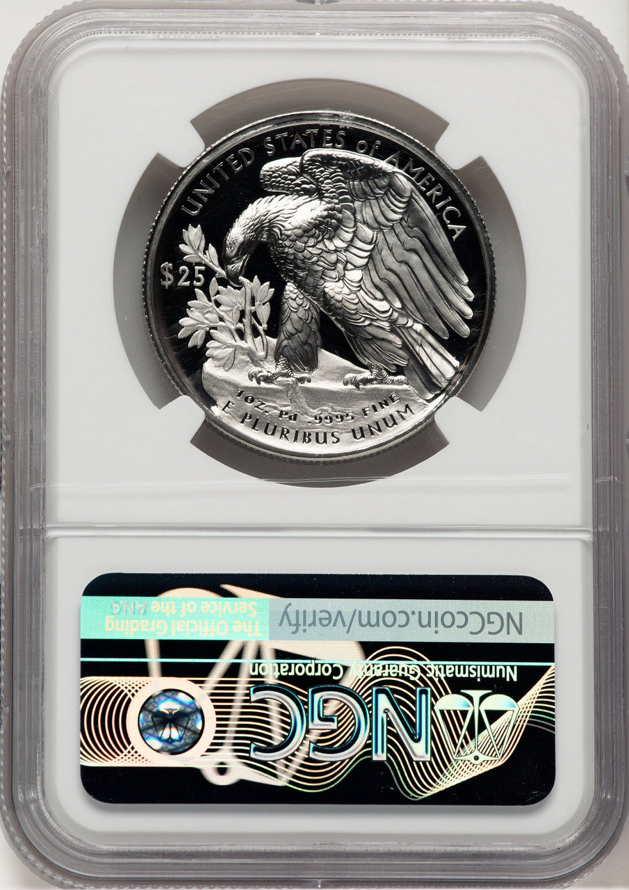 2018-W Palladium Eagle 1 oz FDI 1ST NGC PF70