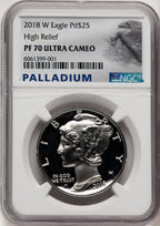 2018-W Palladium Eagle 1 oz Palladium Label NGC PF70