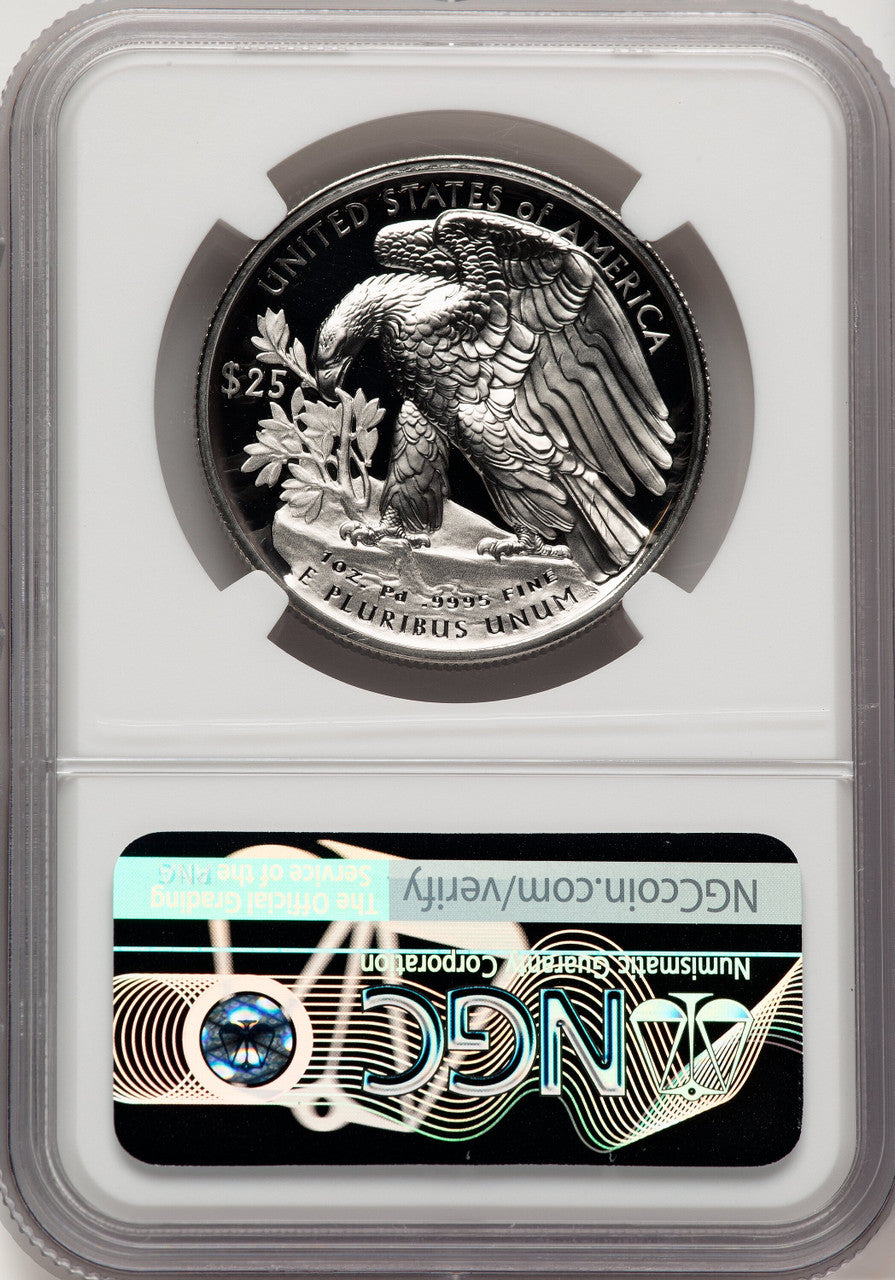 2018-W Palladium Eagle 1 oz Palladium Label NGC PF70