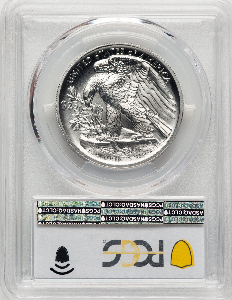 2020-W Palladium Eagle 1 oz Burnished Blue Gradient PCGS MS70