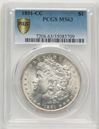 1891-CC Morgan Dollar PCGS MS63 (506461008)