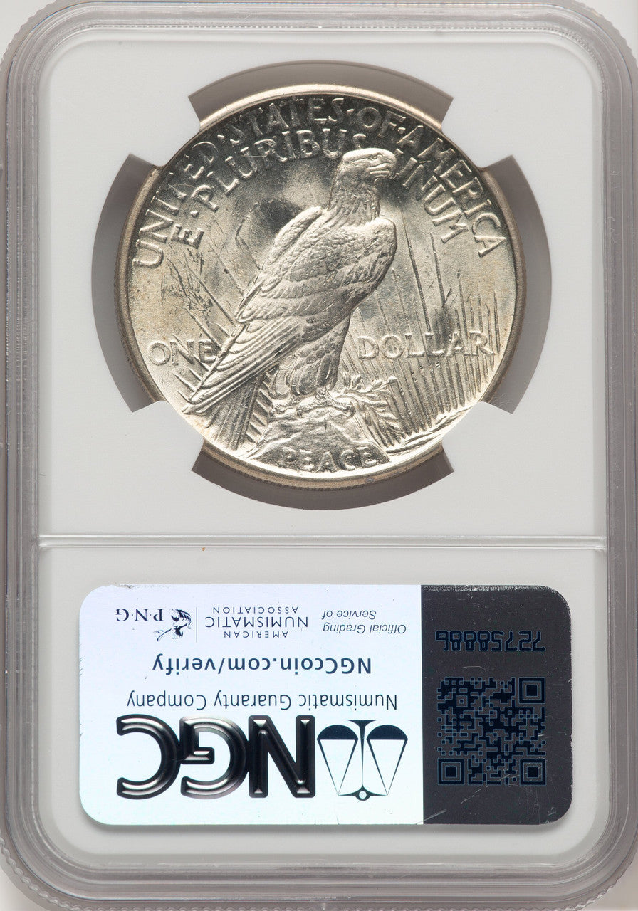 1921 Peace Dollar NGC MS63