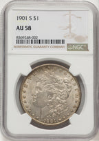 1901-S Morgan Dollar NGC AU58