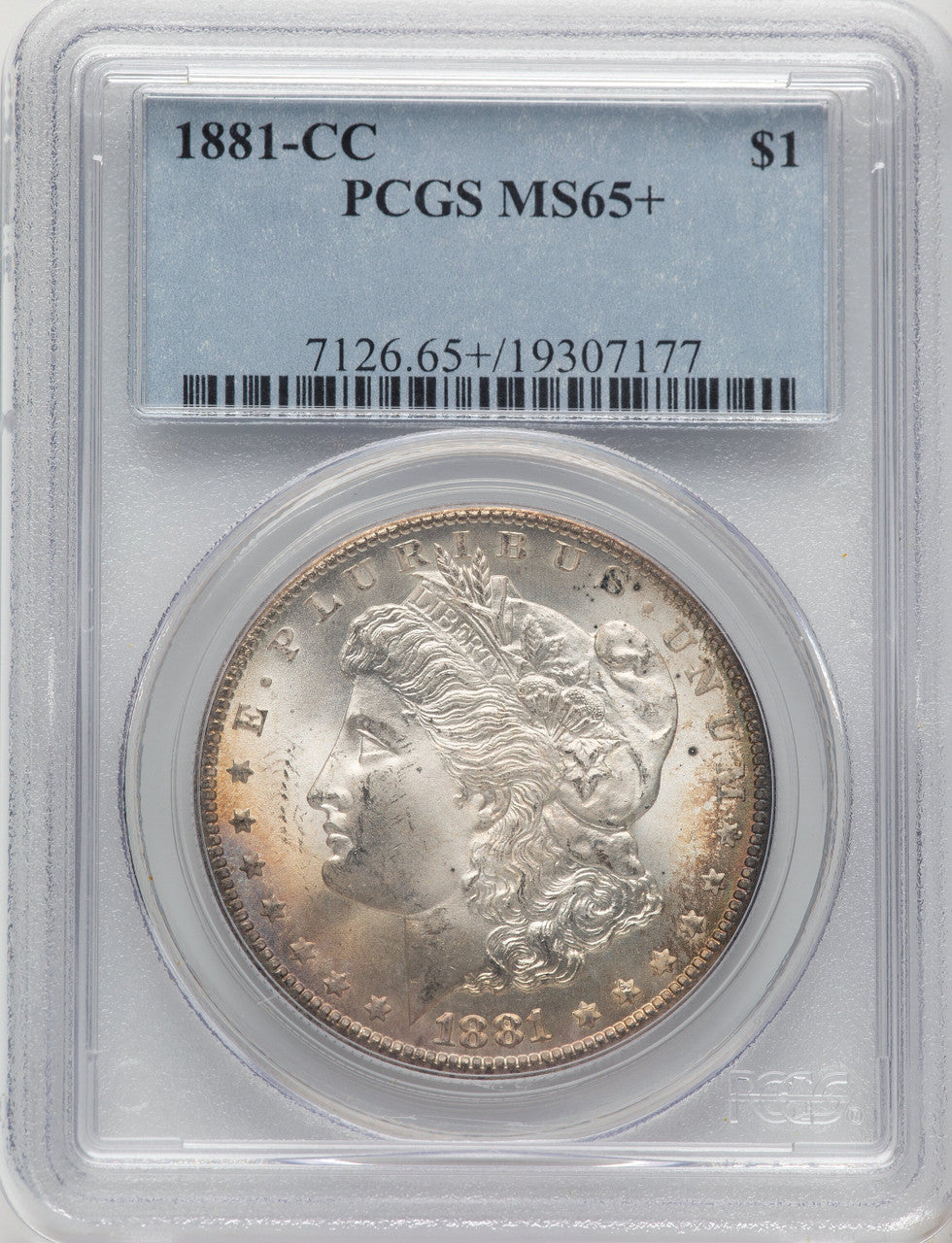 1881-CC Morgan Dollar PCGS MS65+
