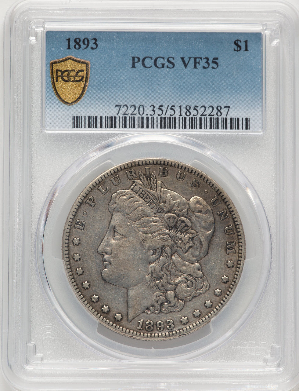 1893 Morgan Dollar PCGS VF35