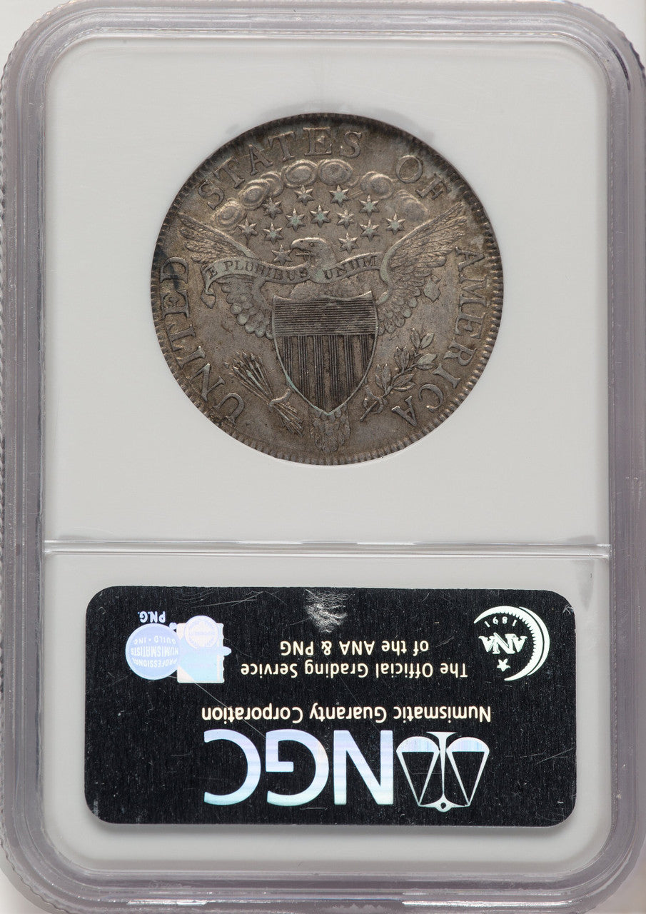 1806 50C Pointed 6 Stem Early Half Dollar NGC AU55