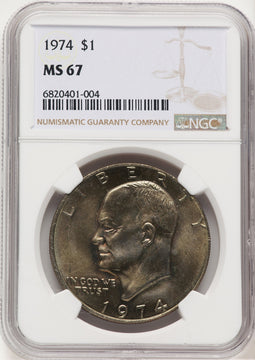 1974 $1 Eisenhower Dollar NGC MS67 (777159026)