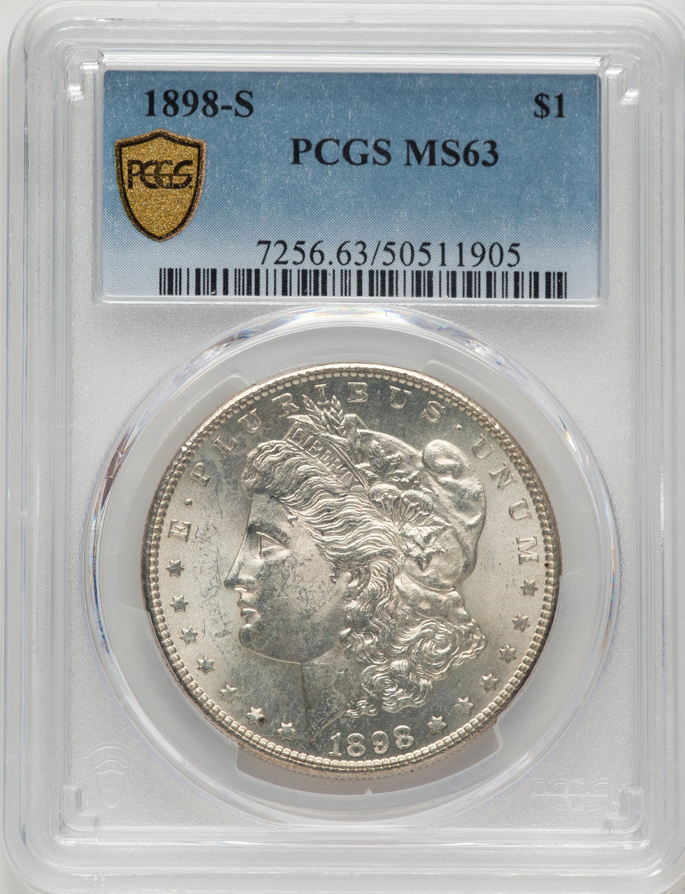 1898-S Morgan Dollar PCGS MS63 (777138003)