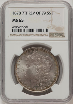 1878 7TF Reverse of 1879 Morgan Dollar NGC MS65 (777080016)