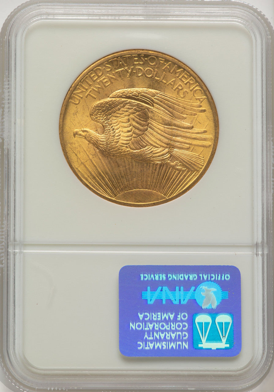1908 NM $20 Wells Fargo Saint-Gaudens Double Eagle NGC MS67 (776494002)