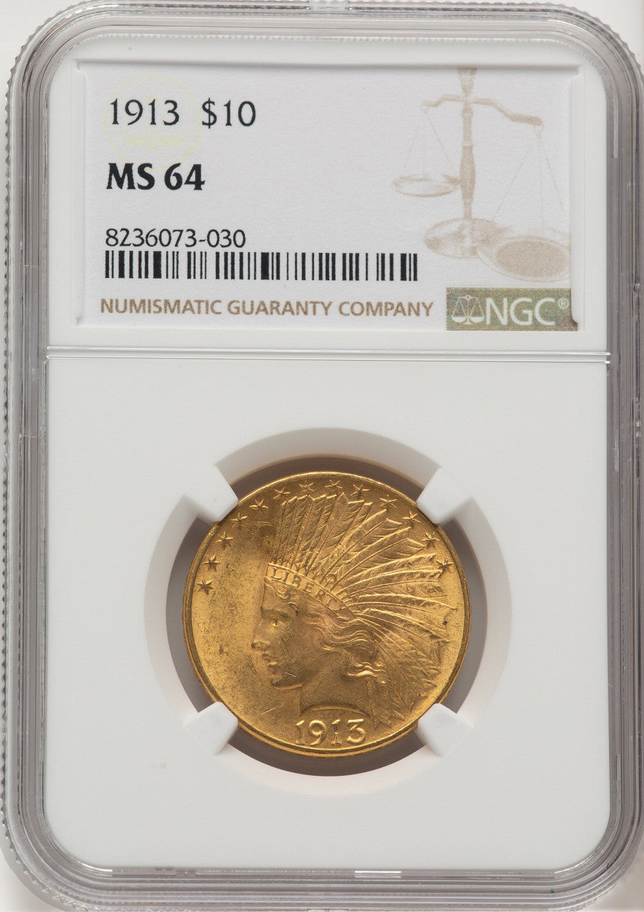 1913 $10 Indian Eagle NGC MS64