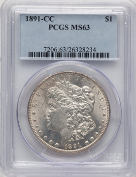 1891-CC Morgan Dollar PCGS MS63 (776602001)