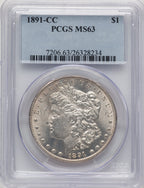 1891-CC Morgan Dollar PCGS MS63 (776602001)