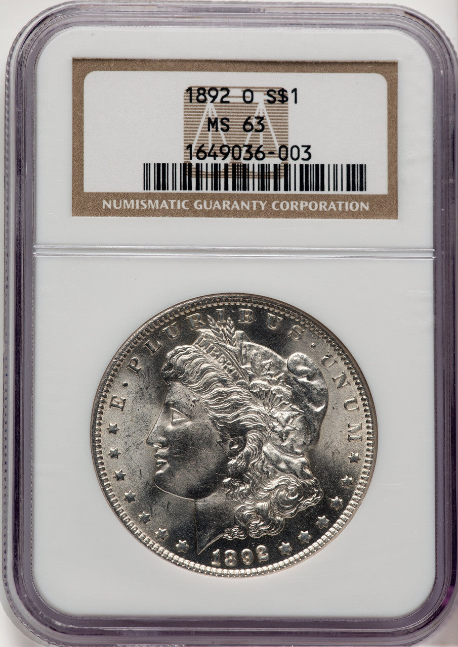 1892-O Morgan Dollar NGC MS63 (776894035)