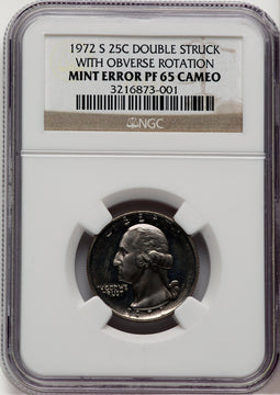 1972-S 25C CA Proof Washington Quarter NGC PR65