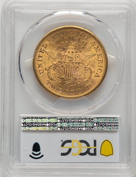 1867-S $20 CAC Liberty Double Eagle PCGS MS61