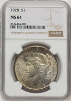 1928 Peace Dollar NGC MS64