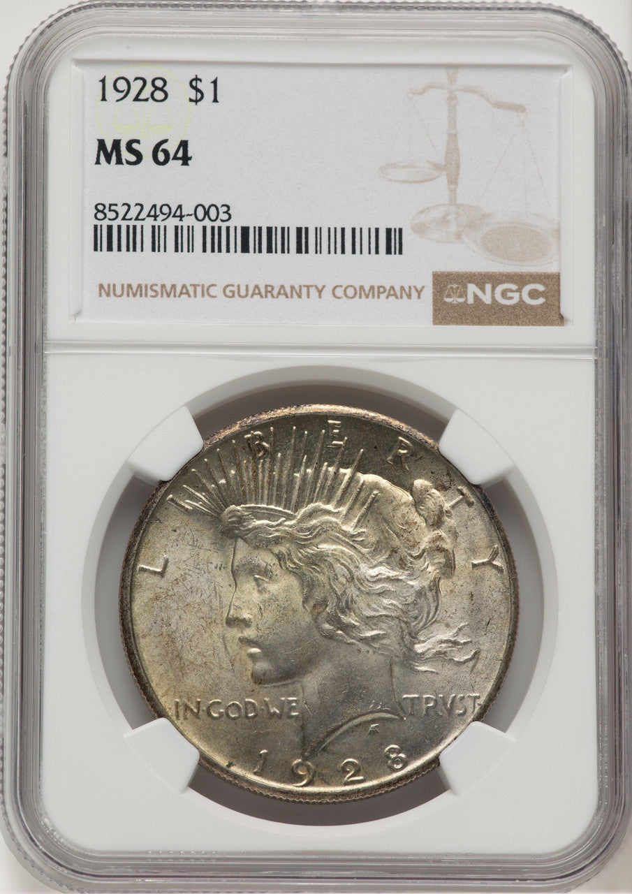 1928 Peace Dollar NGC MS64