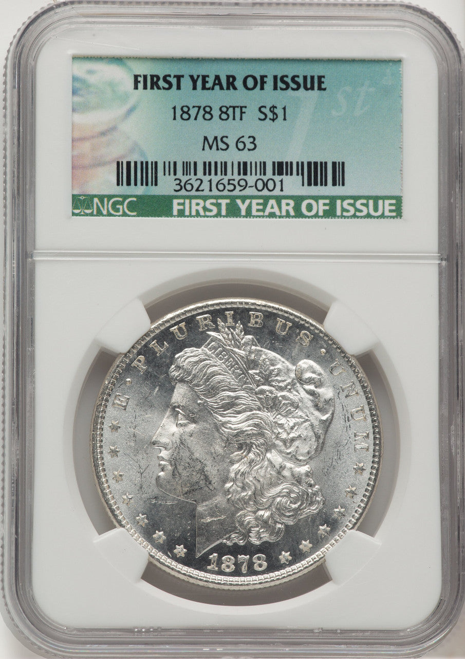 1878 8TF Morgan Dollar NGC MS63 (776716001)