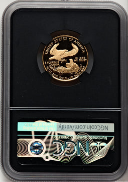 1989-P $10 Quarter-Ounce Gold Eagle Miles Standish NGC PF70