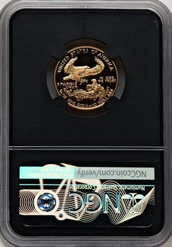 1991-P $10 Quarter-Ounce Gold Eagle Miles Standish NGC PF70