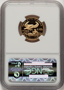 1992-P $10 Quarter-Ounce Gold Eagle Brown Label NGC PF70 (507166124)