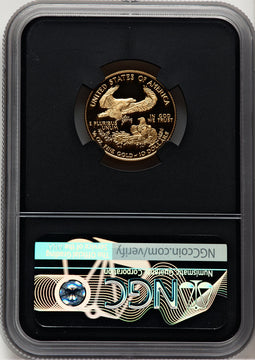 1997-W $10 Quarter-Ounce Gold Eagle Miles Standish NGC PF70