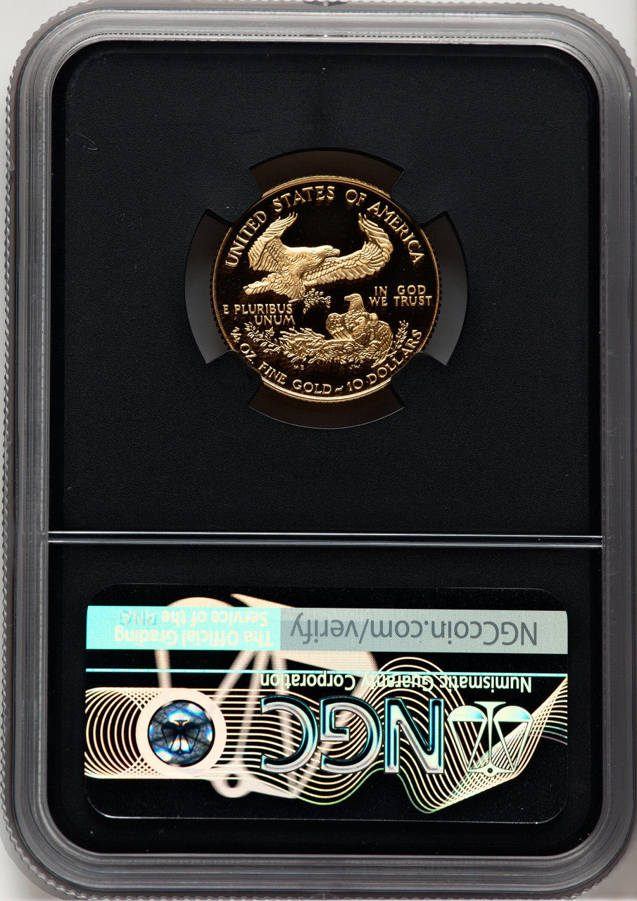 1997-W $10 Quarter-Ounce Gold Eagle Miles Standish NGC PF70