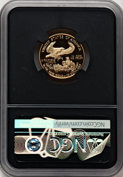 1999-W $10 Quarter-Ounce Gold Eagle Miles Standish NGC PF70