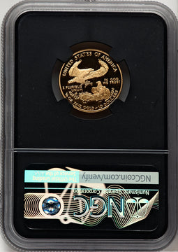 2005-W $10 Quarter-Ounce Gold Eagle Miles Standish NGC PF70