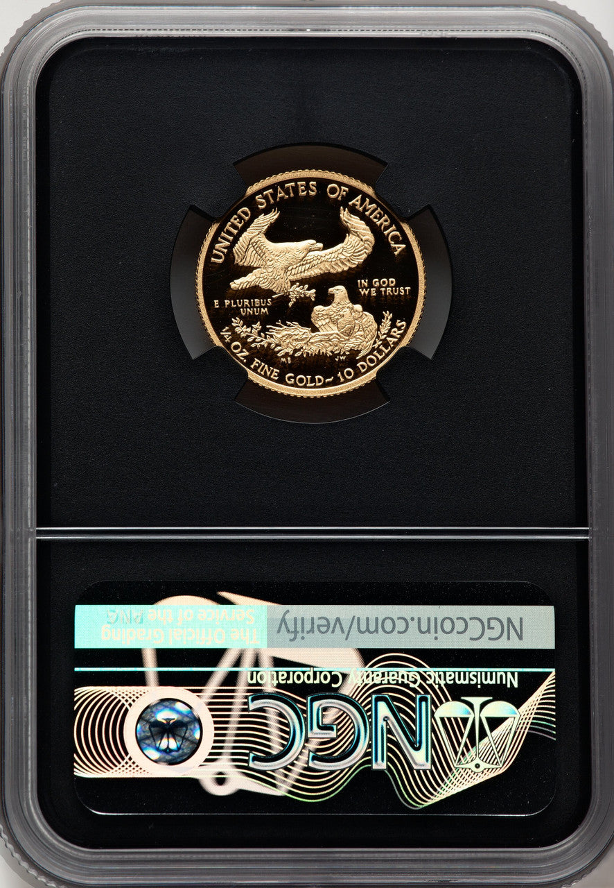 2016-W $10 Quarter-Ounce Gold Eagle 30th Anniversary Miles Standish NGC PF70