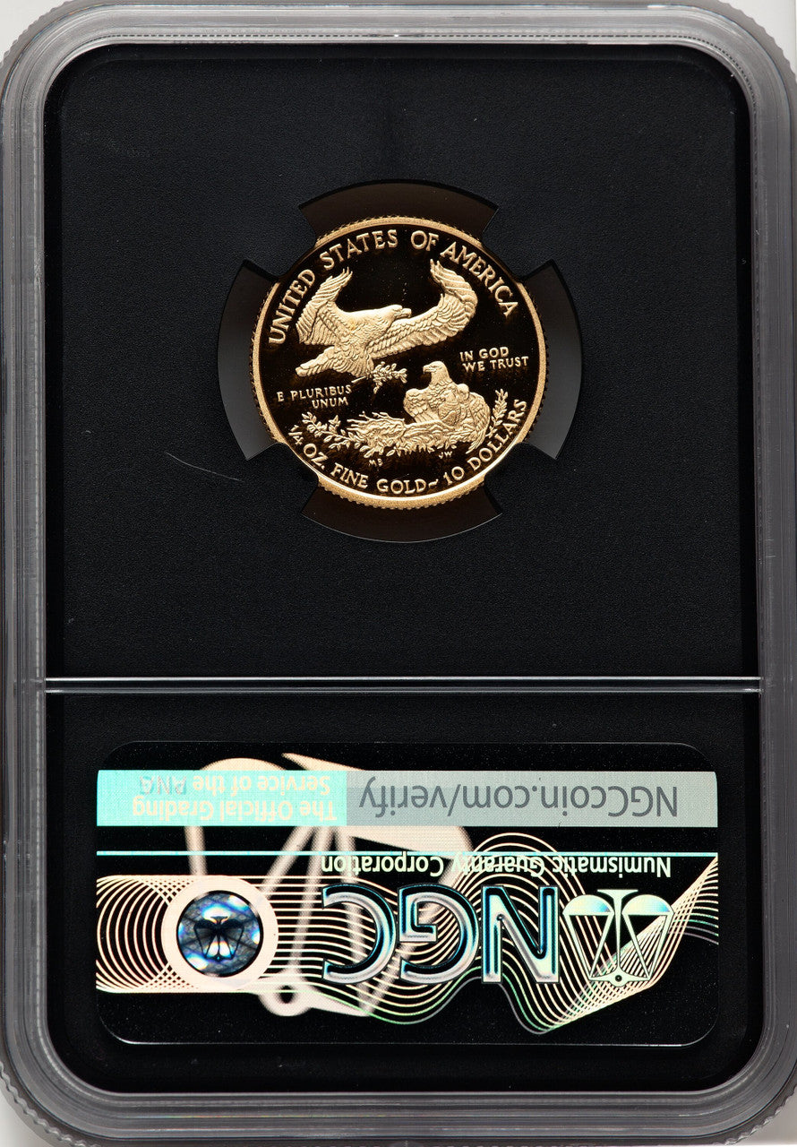 2017-W $10 Quarter-Ounce Gold Eagle Miles Standish NGC PF70