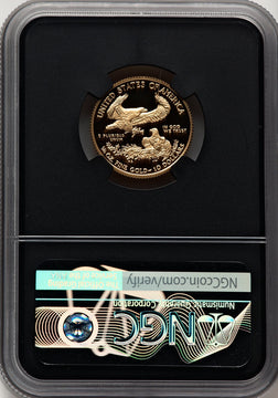 2018-W G$10 Quarter Ounce Gold Eagle Miles Standish NGC PF70