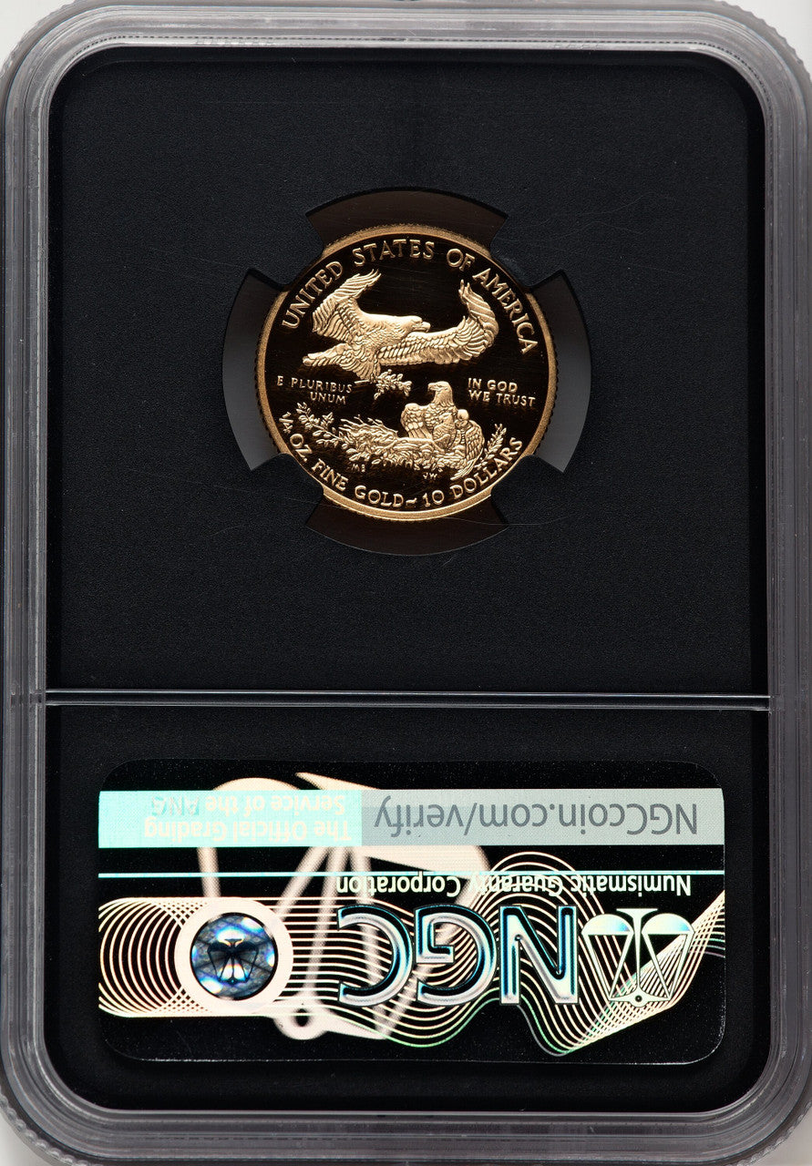 2019-W $10 Quarter-Ounce Gold Eagle Miles Standish NGC PF70