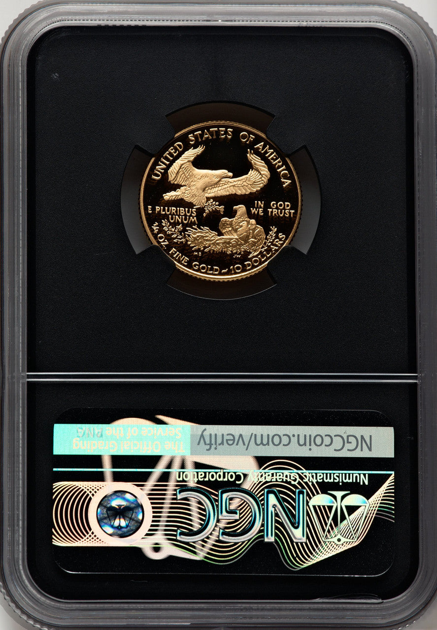 2006-W $10 Quarter-Ounce Gold Eagle Miles Standish NGC PF70