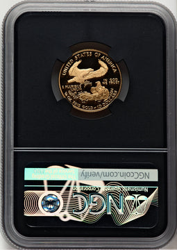 2007-W $10 Quarter-Ounce Gold Eagle Miles Standish NGC PF70