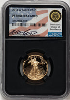 2014-W Quarter-Ounce Gold Eagle Miles Standish NGC PF70