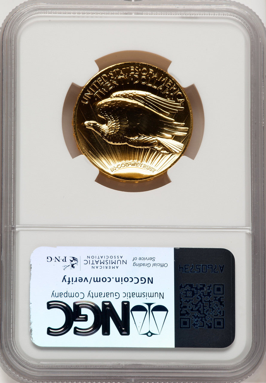 2009 G$20 Ultra High Relief Brown Label NGC MS70