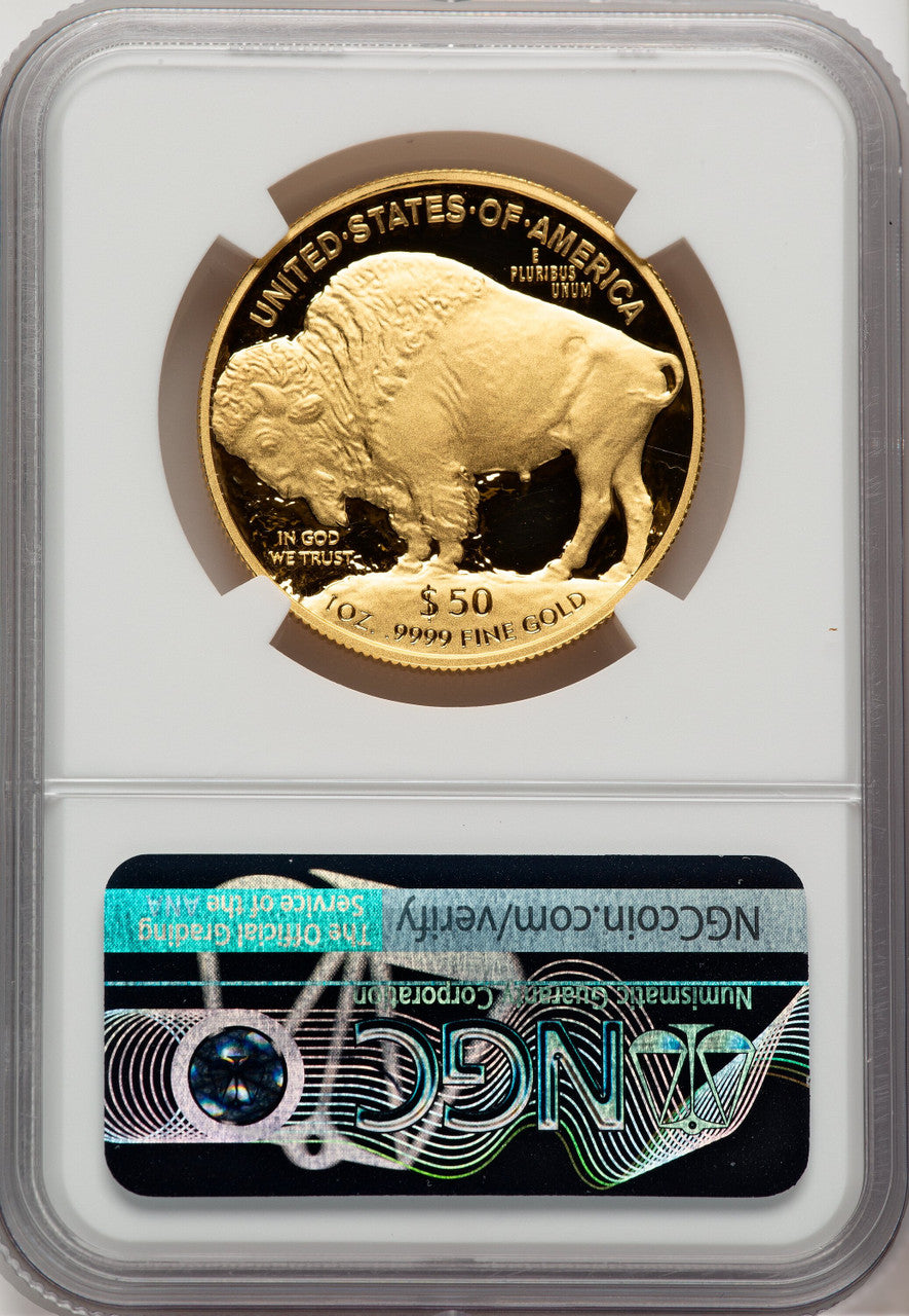 2020-W G$50 Gold Buffalo DCAM NGC PF70 Ed Moy