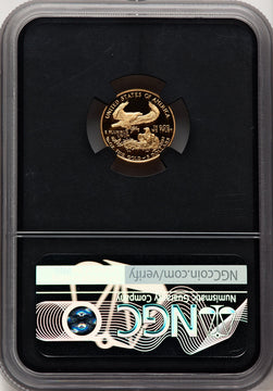 1989-P $5 Tenth-Ounce Gold Eagle Miles Standish NGC PF70