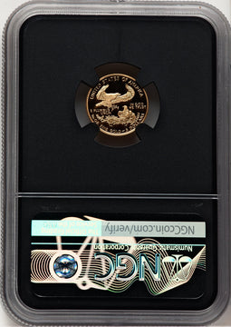 1995-W $5 Tenth-Ounce Gold Eagle Miles Standish NGC PF70