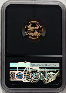 1996-W $5 Tenth-Ounce Gold Eagle Miles Standish NGC PF70