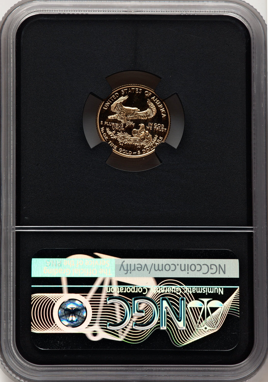 2004-W $5 Tenth-Ounce Gold Eagle Miles Standish NGC PF70
