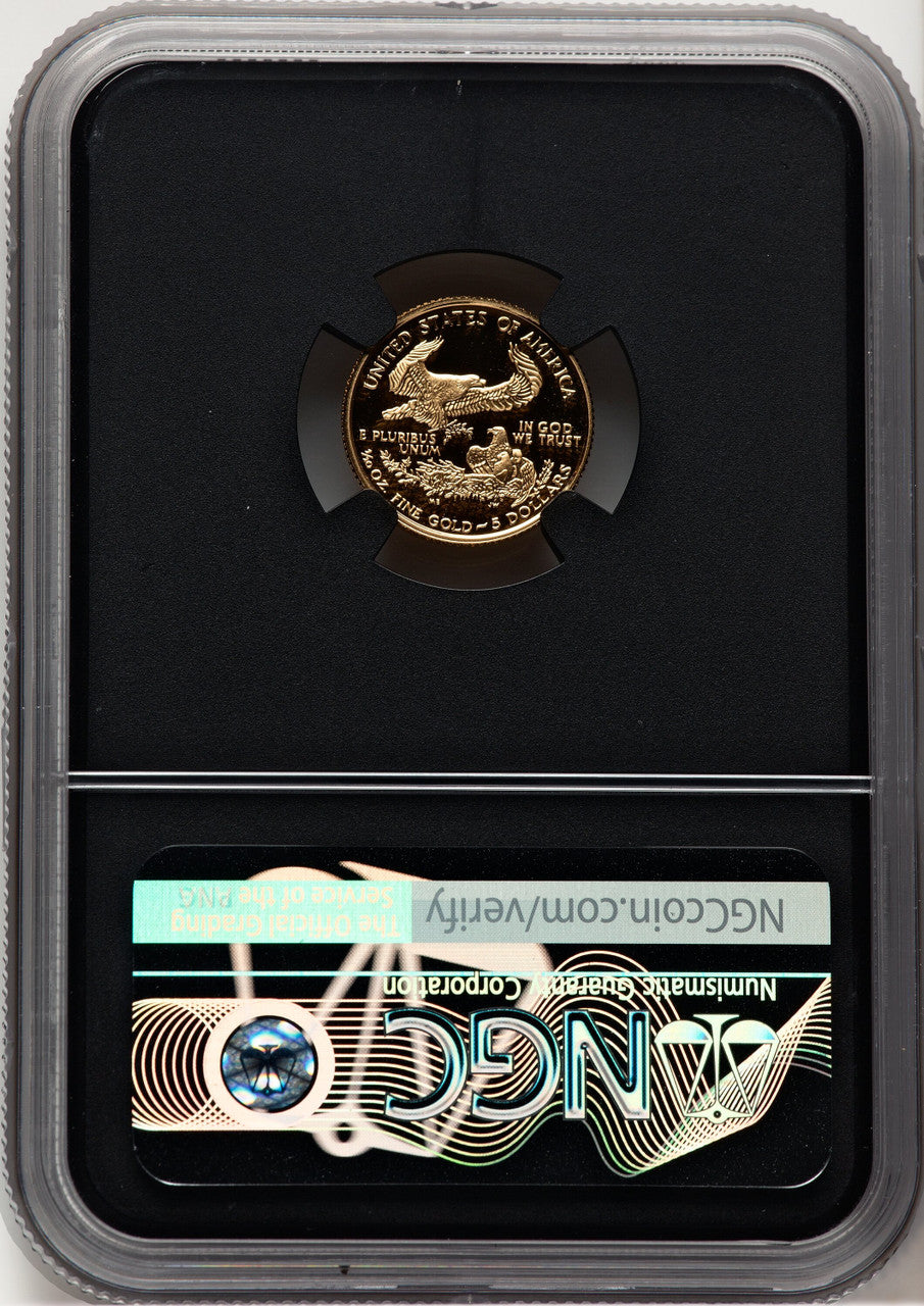 2007-W $5 Tenth-Ounce Gold Eagle Miles Standish NGC PF70