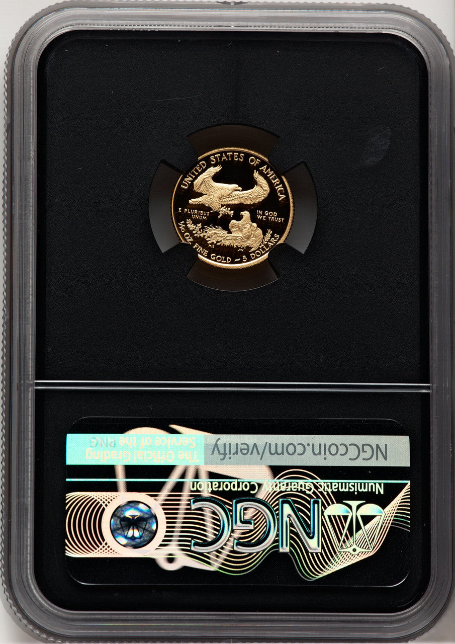 2011-W $5 Tenth-Ounce Gold Eagle Miles Standish NGC PF70