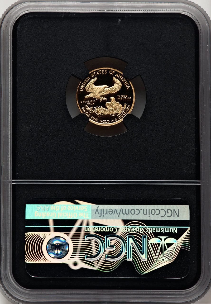 2016-W $5 Tenth-Ounce Gold Eagle 30th Anniversary Miles Standish NGC PF70