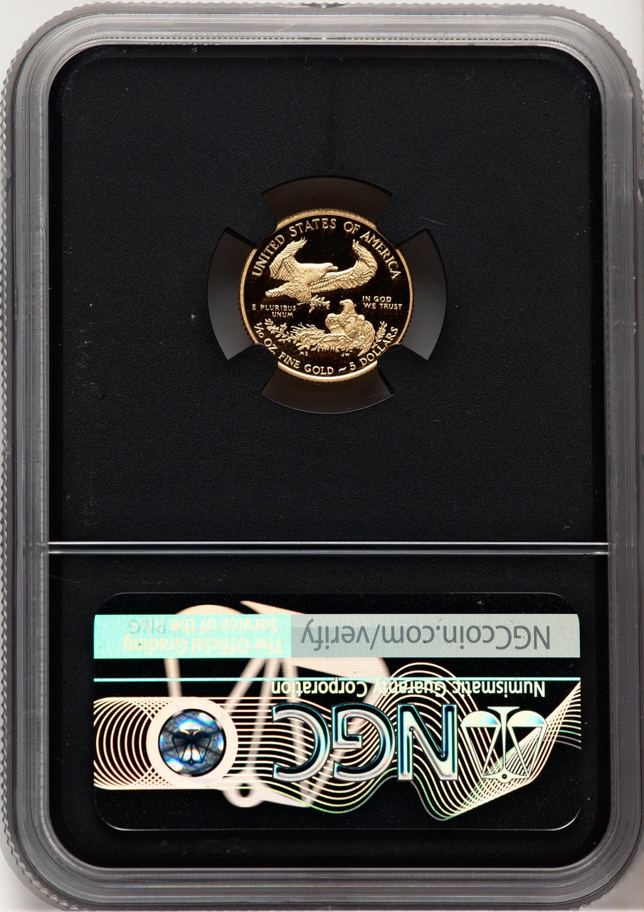 2017-W $5 Tenth-Ounce Gold Eagle Miles Standish NGC PF70