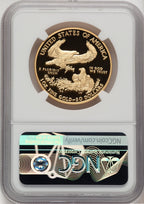 2021-W $50 One Ounce Gold Eagle T-1 Eagle Anniversary Label NGC PF70